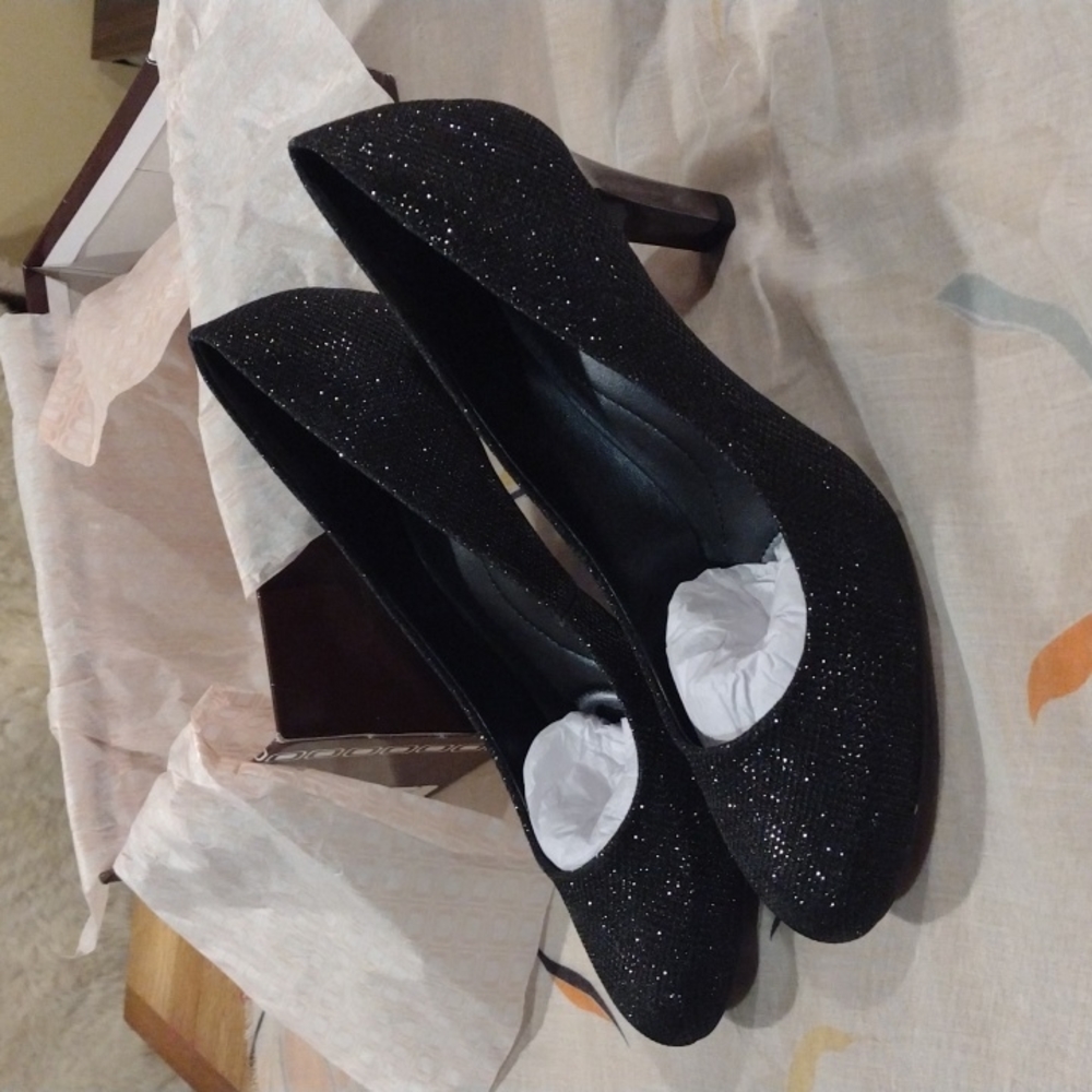 Sparkly Black Heels